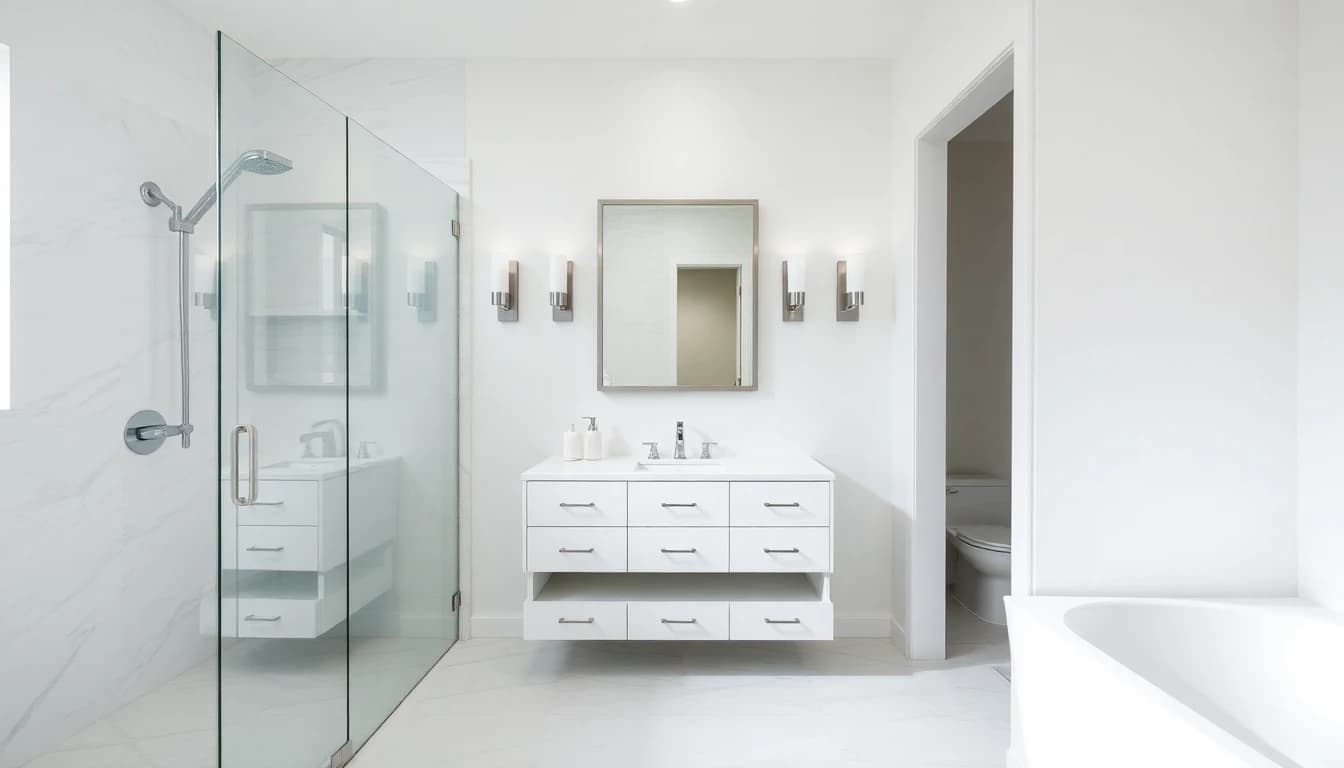 Bathroom AI interior design example - Decor Home AI room transformation