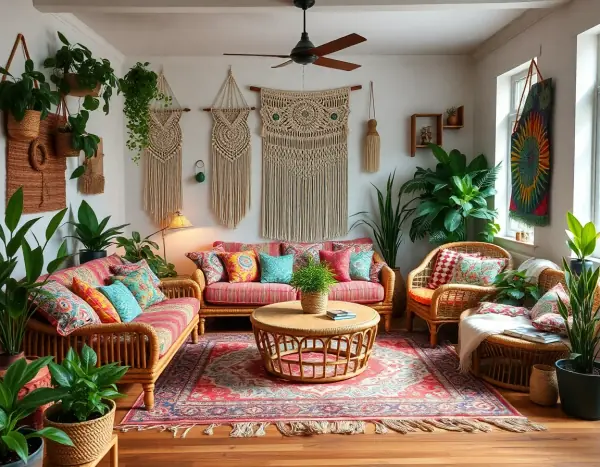 Bohemian (Boho) style - AI Interior Design App example by Decor Home AI